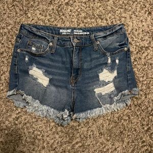 Denim shorts
